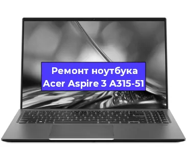 Апгрейд ноутбука Acer Aspire 3 A315-51 в Екатеринбурге